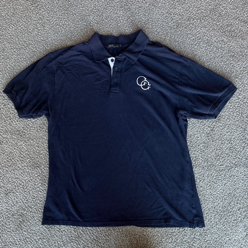 Cavalli Class Dark Blue Polo Shirt